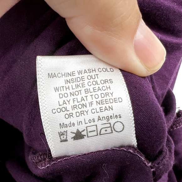 Feel The Piece Womens OS Purple Wrap Front Draped Terre Jacobs Purple Top - Picture 4 of 5